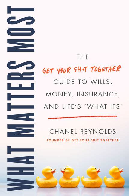 chanel reynolds what matters most|what matters most guide book.